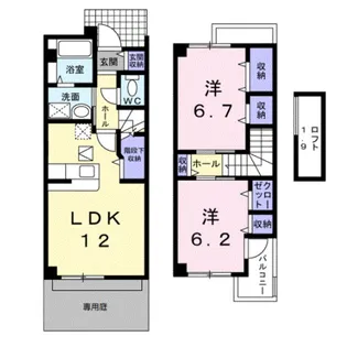 ジラソーレ【1階】の間取り