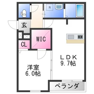 フジパレス東釘貫丁【1階】の間取り
