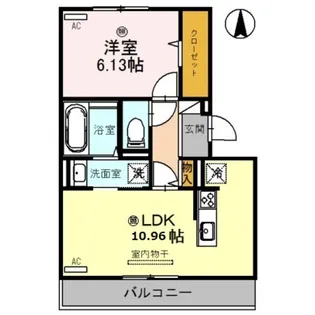 プラム荘【2階】の間取り