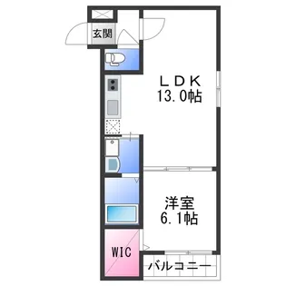 フジパレス市駅東イースト【1階】の間取り