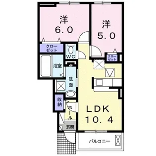 ミレ グランデ Ⅲ【1階】の間取り