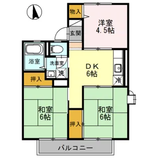 グリーンタウンⅠ【2階】の間取り