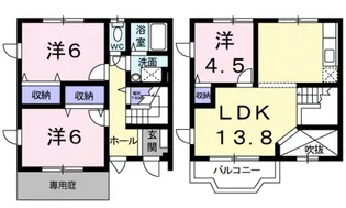 CRESTALL KOYA Ⅴ【1階】の間取り