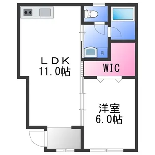 TJ西浜 A棟【1階】の間取り