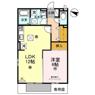 マリン毛見【1階】の間取り