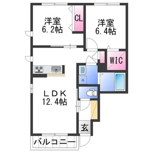 シャーメゾン紀三井寺Ⅱ【1階】の間取り