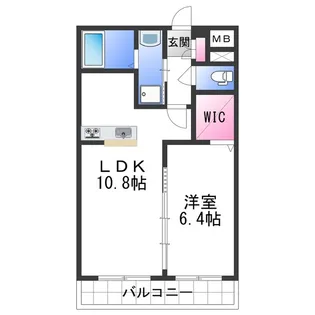 カサ・エイト【1階】の間取り