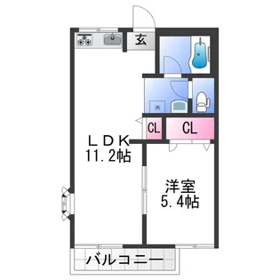 上松ハイツ【2階】の間取り