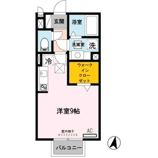 プリミエール リヴル【1階】の間取り