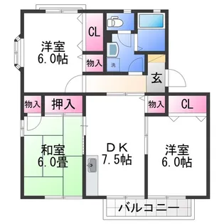 ヤマイチPLAZA セジュール弐番館【2階】の間取り