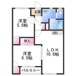 コモ・ドありえⅠ【1階】の間取り