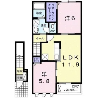 つきの詩Ⅱ【2階】の間取り