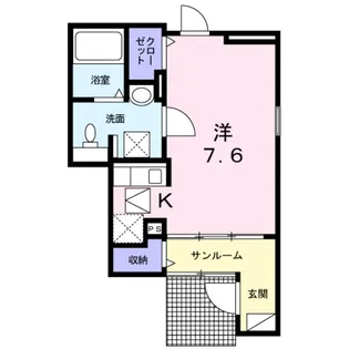 セトル・コンチェルト【1階】の間取り