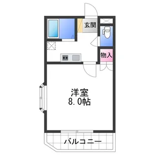シャルマンフジ中之島壱番館【2階】の間取り