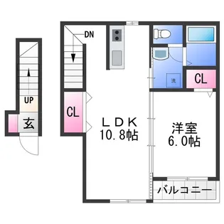 TJ粉河A【2階】の間取り