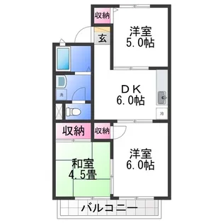 カンファーツリービュー【2階】の間取り
