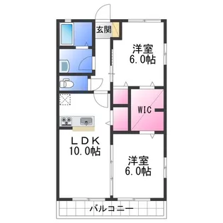 ハイム・コーラルヒル【1階】の間取り