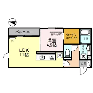 エクセレート【2階】の間取り