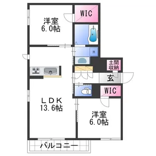 ベレオ太田【3階】の間取り