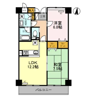 EAST VILLAGE 2001【5階】の間取り