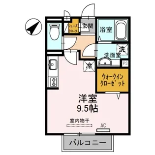 ドイスドゥアス【2階】の間取り