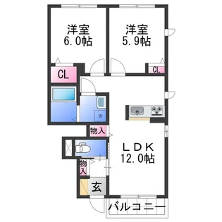 シャーメゾンアルシュ【1階】の間取り
