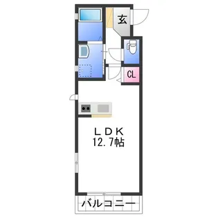 ジュリアード松江【2階】の間取り