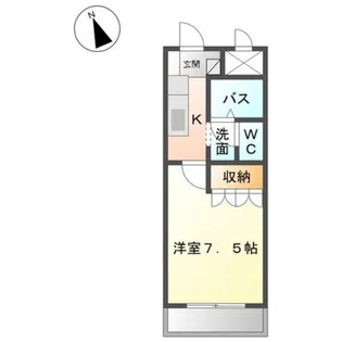 ゼン・アムール【1階】の間取り