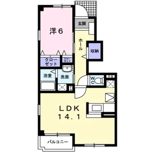 サンズパークⅠ【1階】の間取り