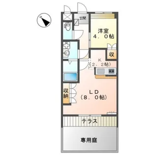 ディアベルジュ【1階】の間取り