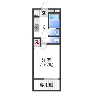 フジパレス福島【1階】の間取り