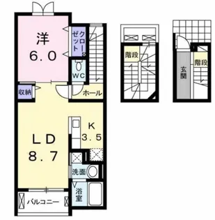 モデッサ クスミール【3階】の間取り