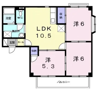 グレイスⅡ【2階】の間取り