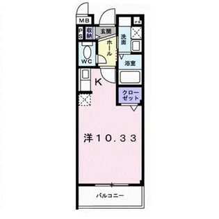 レジデンスブライト【1階】の間取り