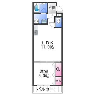 ラフィーネ石本【2階】の間取り