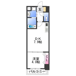 シャルマンフジ和歌山駅前【3階】の間取り