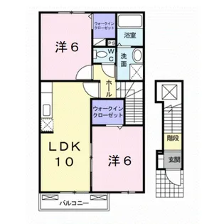 ウェル・パレス Ⅱ【2階】の間取り