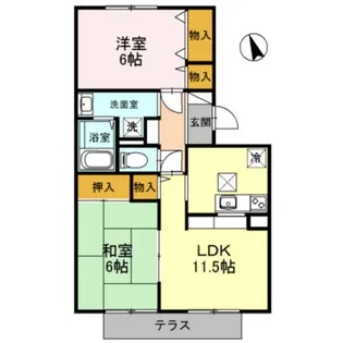 ビーハイブ【2階】の間取り