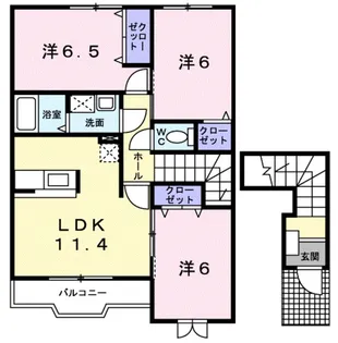 セレーノⅠ【2階】の間取り