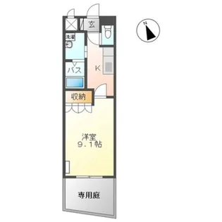 グレイス香陽【2階】の間取り