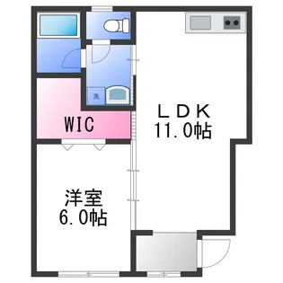 TJ西浜 A棟【1階】の間取り