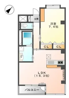 ソレアードⅡ【3階】の間取り