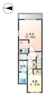 ソレアードⅢ【2階】の間取り