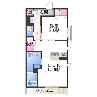 BEREO NANKAIWAKAYAMACITY【1階】の間取り