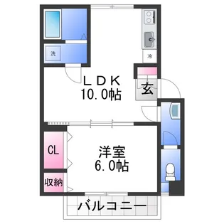 マンション有田【3階】の間取り
