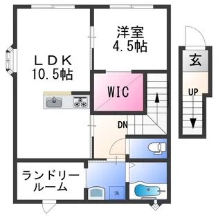 LEANARU加納【2階】の間取り