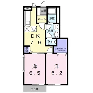サンセール神前【1階】の間取り