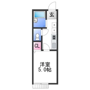 TJ松島B棟【1階】の間取り