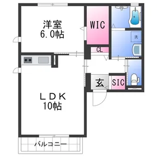 フレメゾン【1階】の間取り