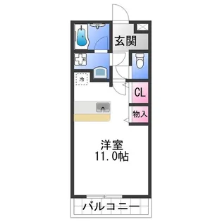 レジデンス 四ヶ郷【1階】の間取り